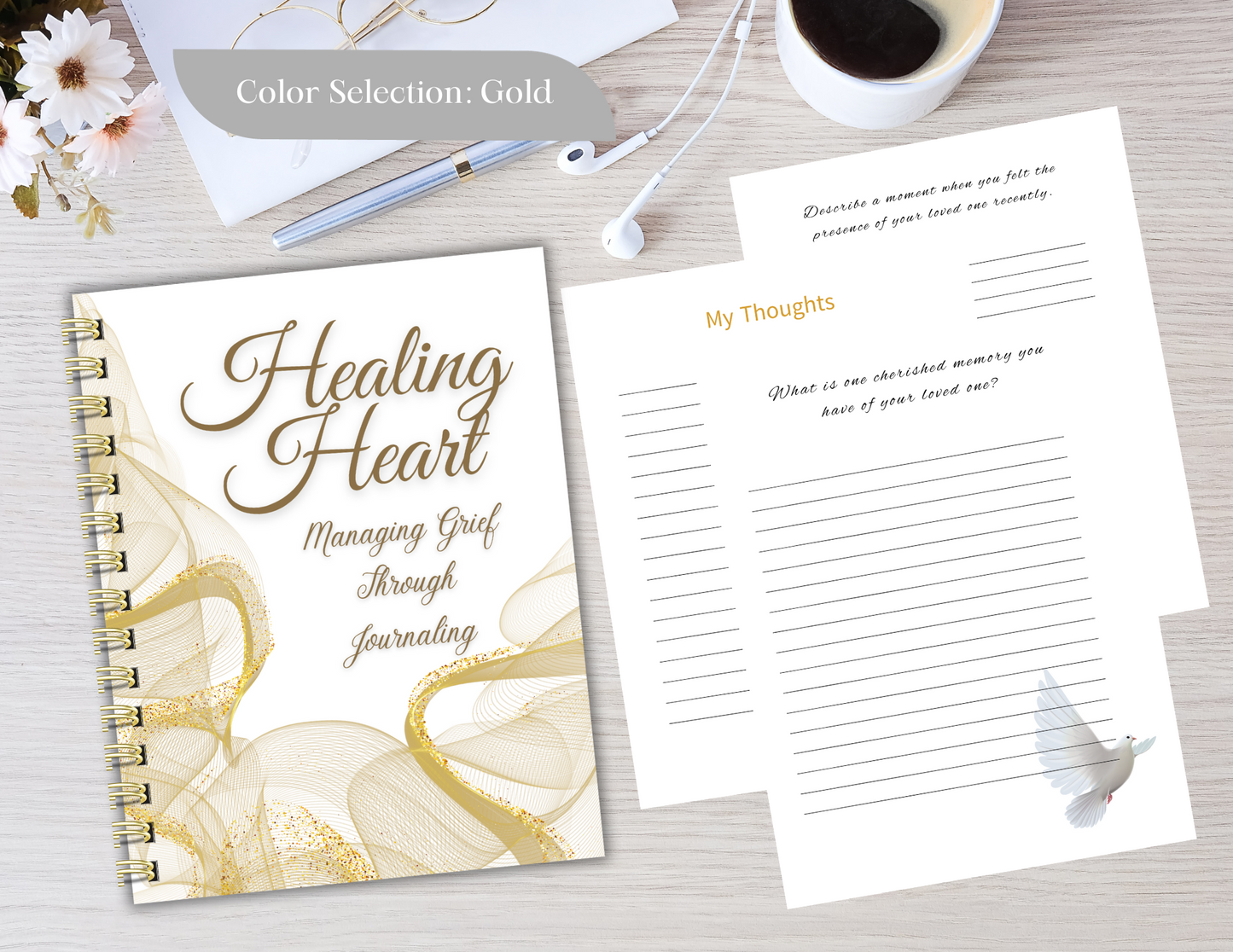 Healing Hearts Guided Grief Journal