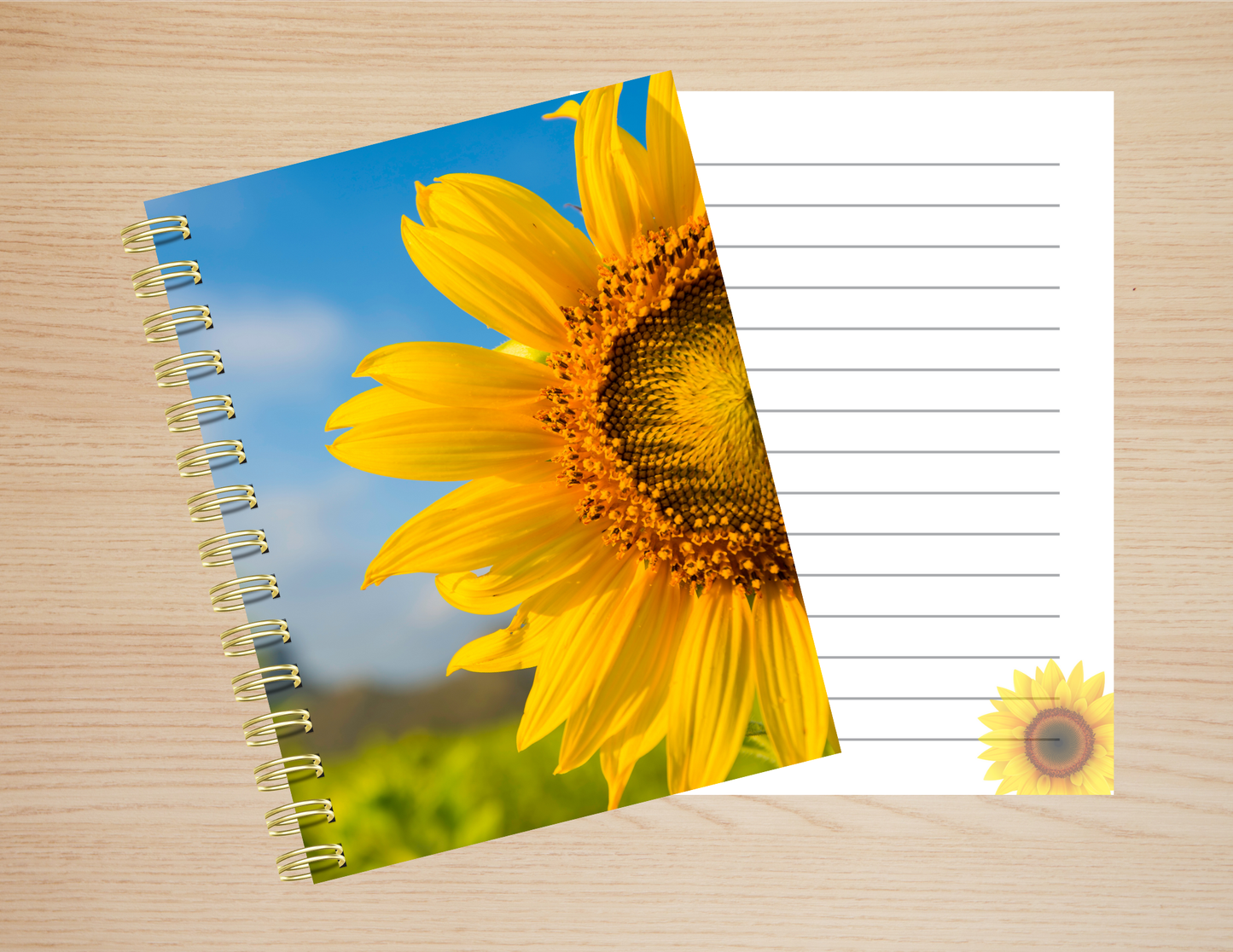 Sunflower Handmade Notebook