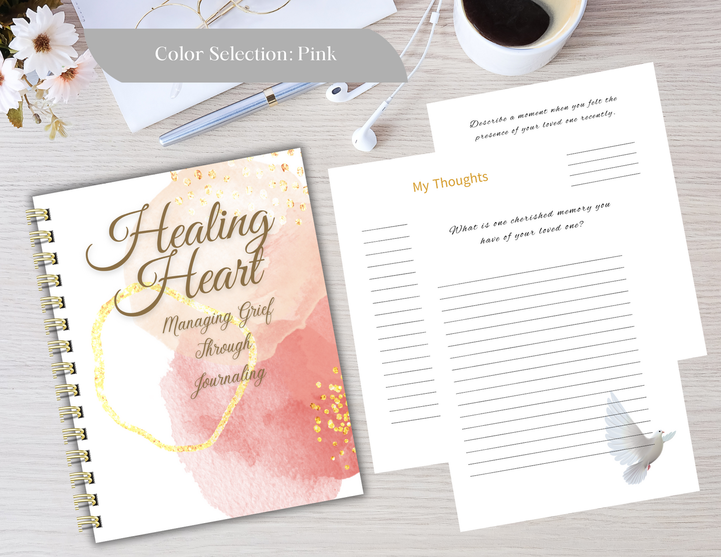 Healing Hearts Guided Grief Journal