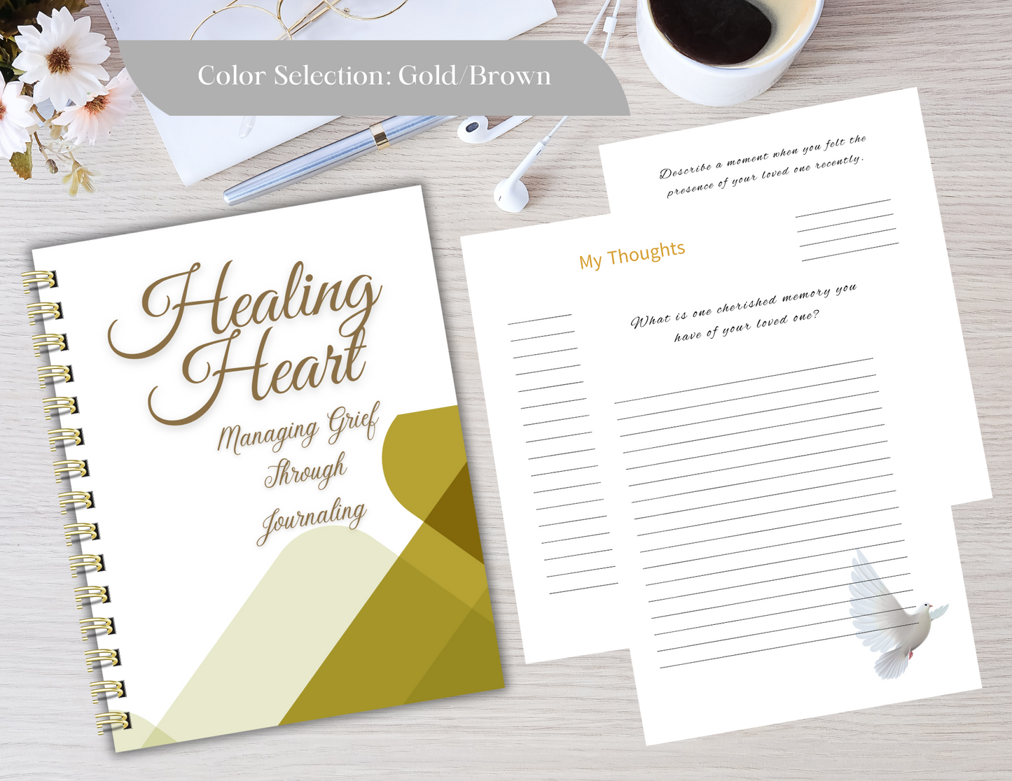 Healing Hearts Guided Grief Journal