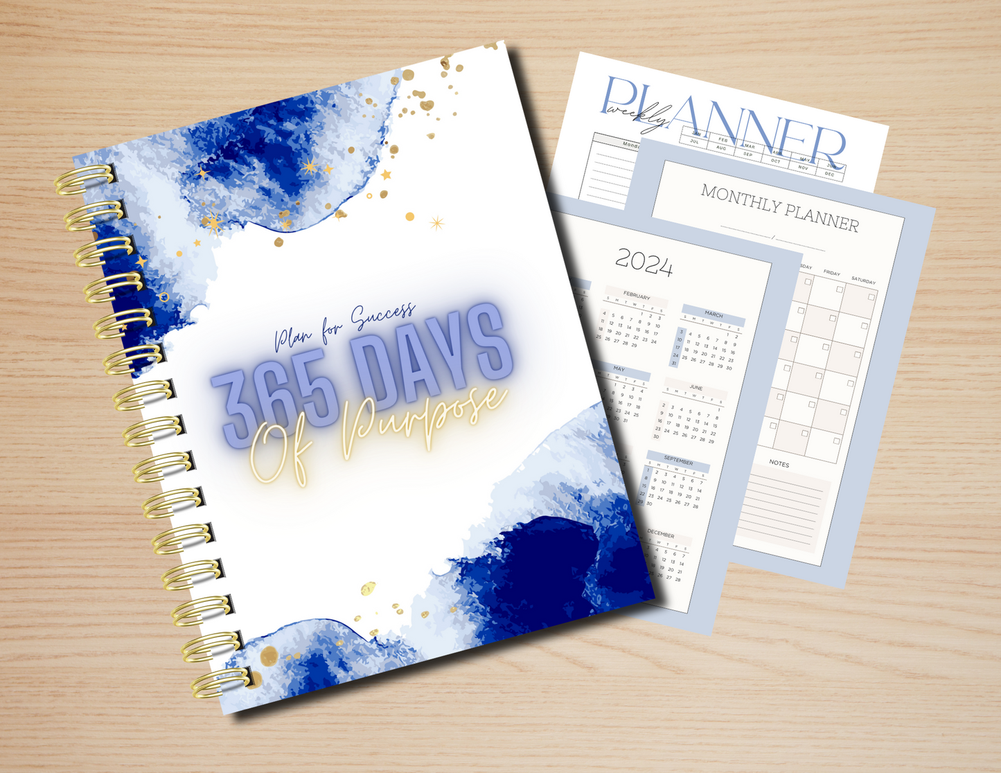 Monthly Planner - 365 Days of Purpose