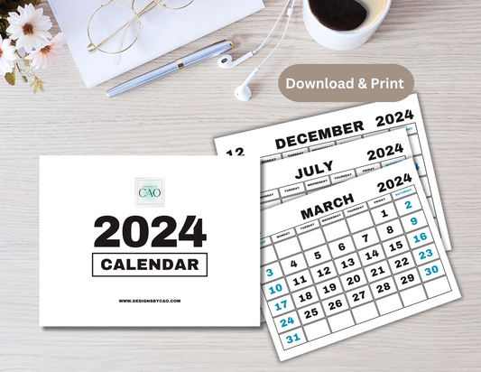 2024 Calendar - Complementary