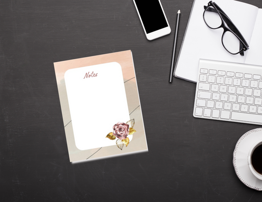 Handmade Notepad Rose Gold