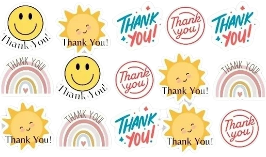 Handmade Thank You Stickers