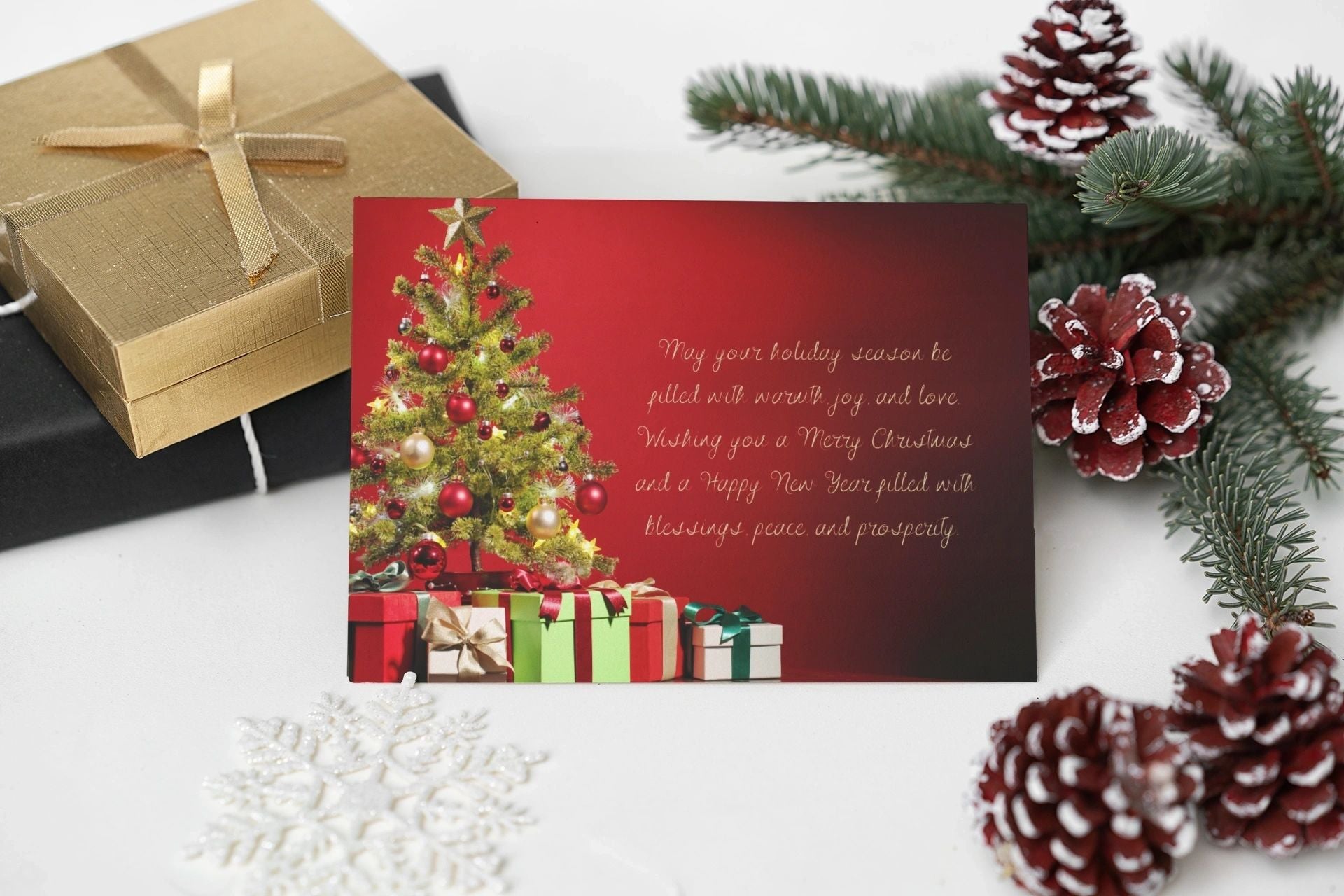 Joyful Holiday Greeting eCard - Instant Download/Printable